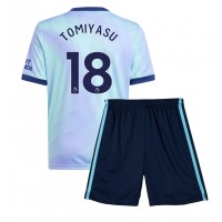 Maglia Calcio Arsenal Takehiro Tomiyasu #18 Terza Divisa Bambino 2024-25 Manica Corta (+ pantaloncini)